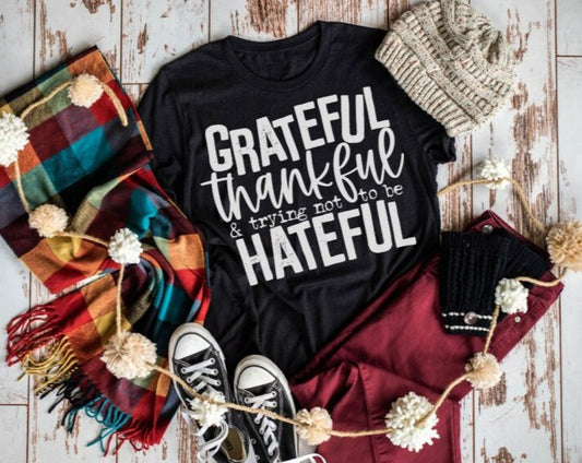 Grateful Thankful And Trying Not To Be Hateful