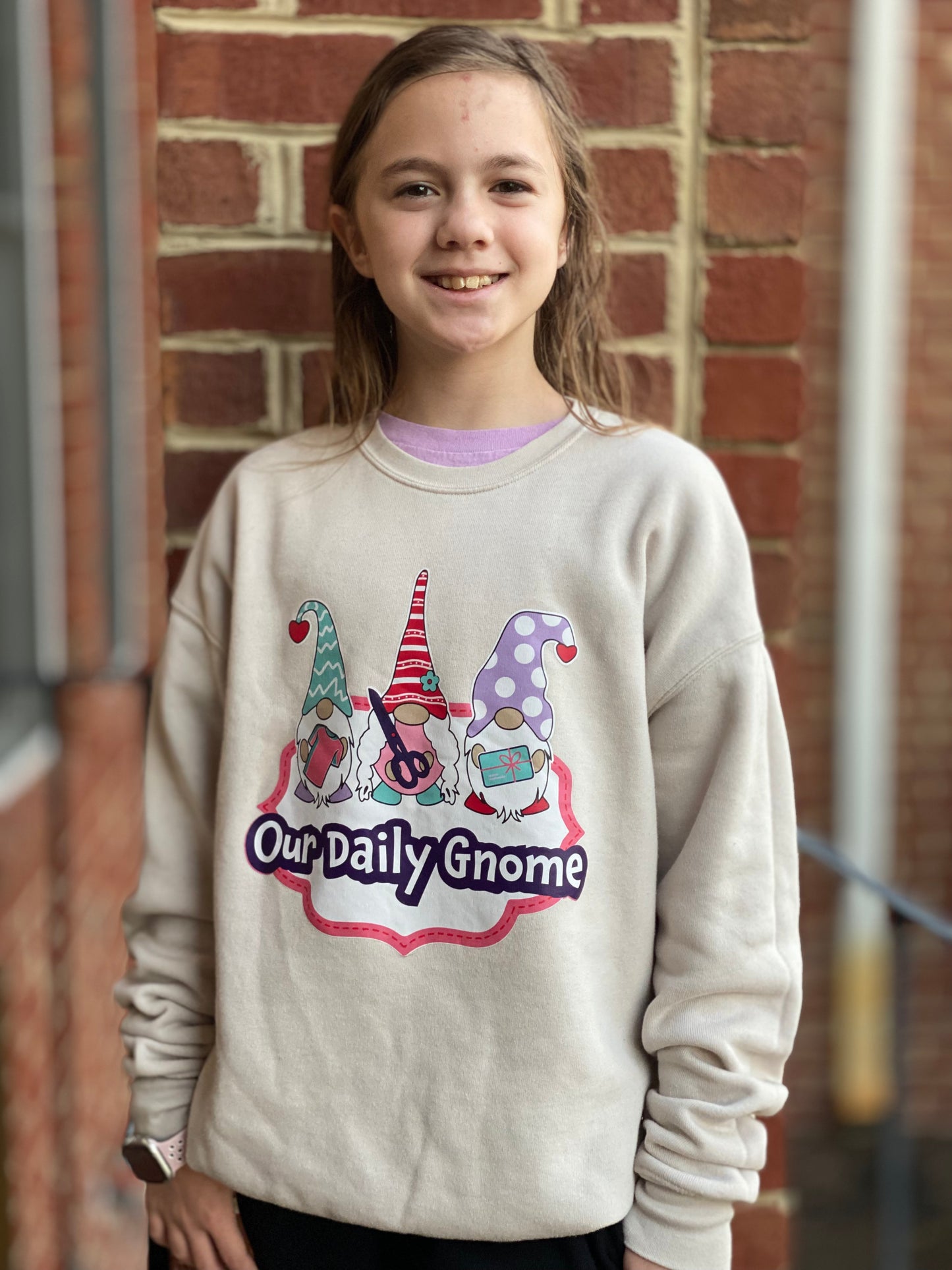 Our Daily Gnome Merch Shirt $25 (shown on Bella Sweatshirt $35)